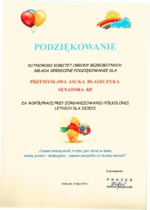 Podziękowanie od KKOB w Kutnie